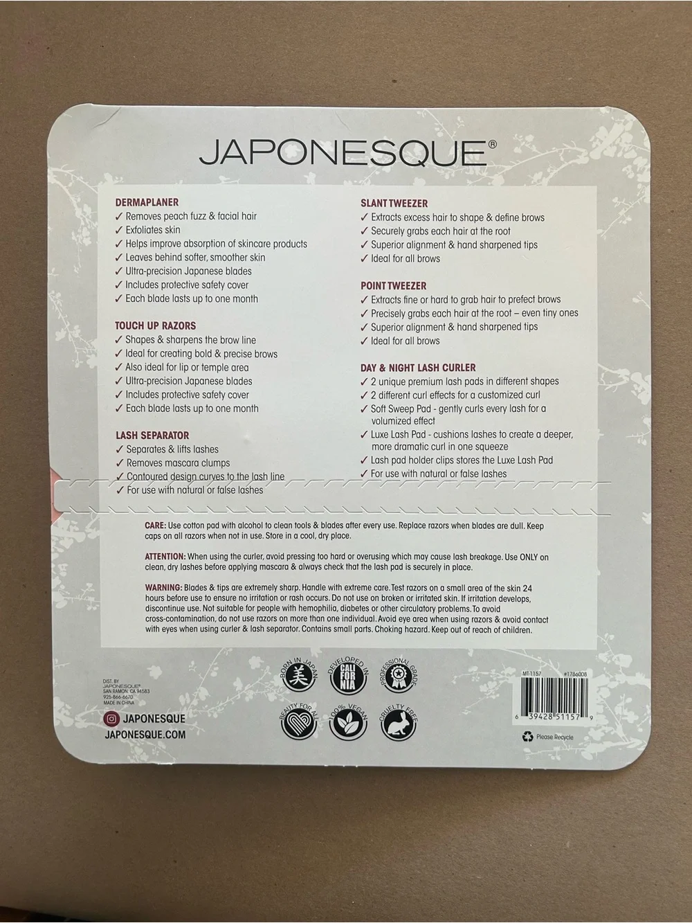 JAPonesque Flawless Face Kit – Pink Glow Makeup & Grooming Tools